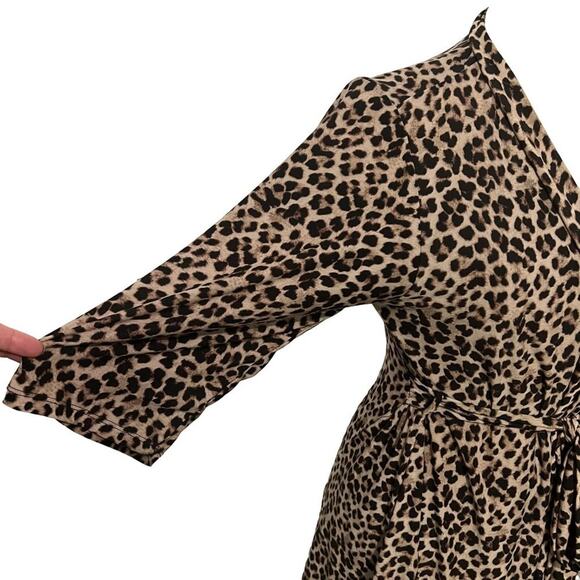 Rene Rofe Womens Leopard Print Bathrobe Robe Medium - Picture 4 of 7